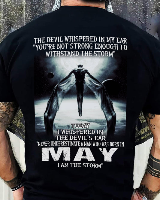 MAY - THE DEVIL WHISPERED IN MY EAR - T-SHIRT FOR MAN - XUAN05 (SKU08-35-05)