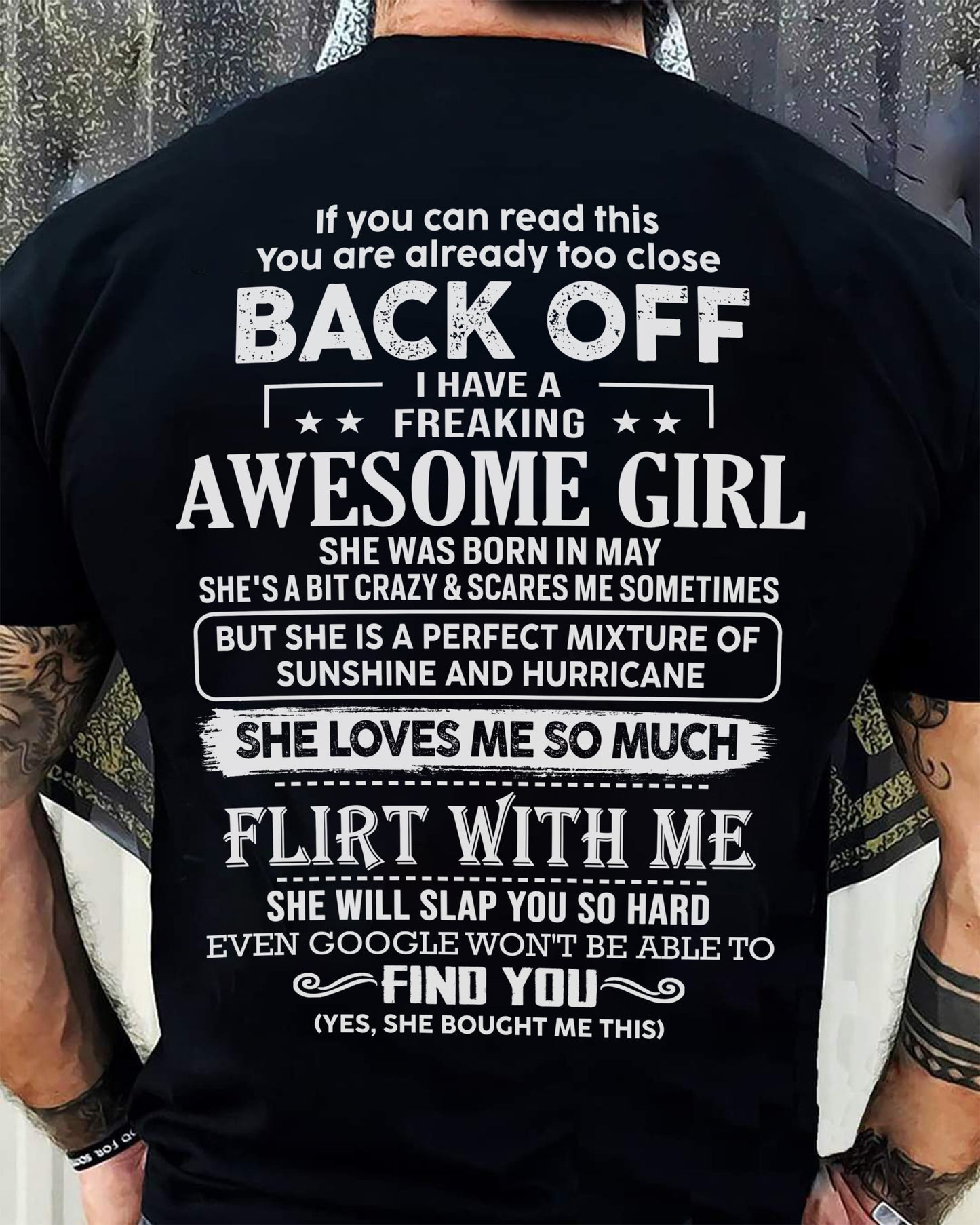 May ��� Awesome Girlfriend Born In May ��� Special gift for your Boyfriend ��� From Wife tracy05 (SKU06-17-05)
