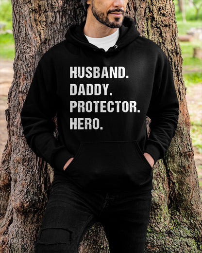 Husband Daddy Protector Hero for Dad Wife T-Shirt From WIFE - TRACY00 (SKU-TRAN-1305013)
