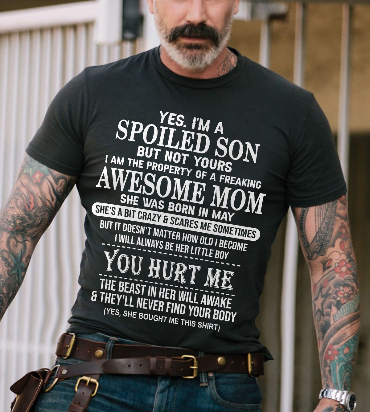 May - Awesome Mom Born In May - Special gift for Son From Mom - XUAN05 (SKU10-45-05)