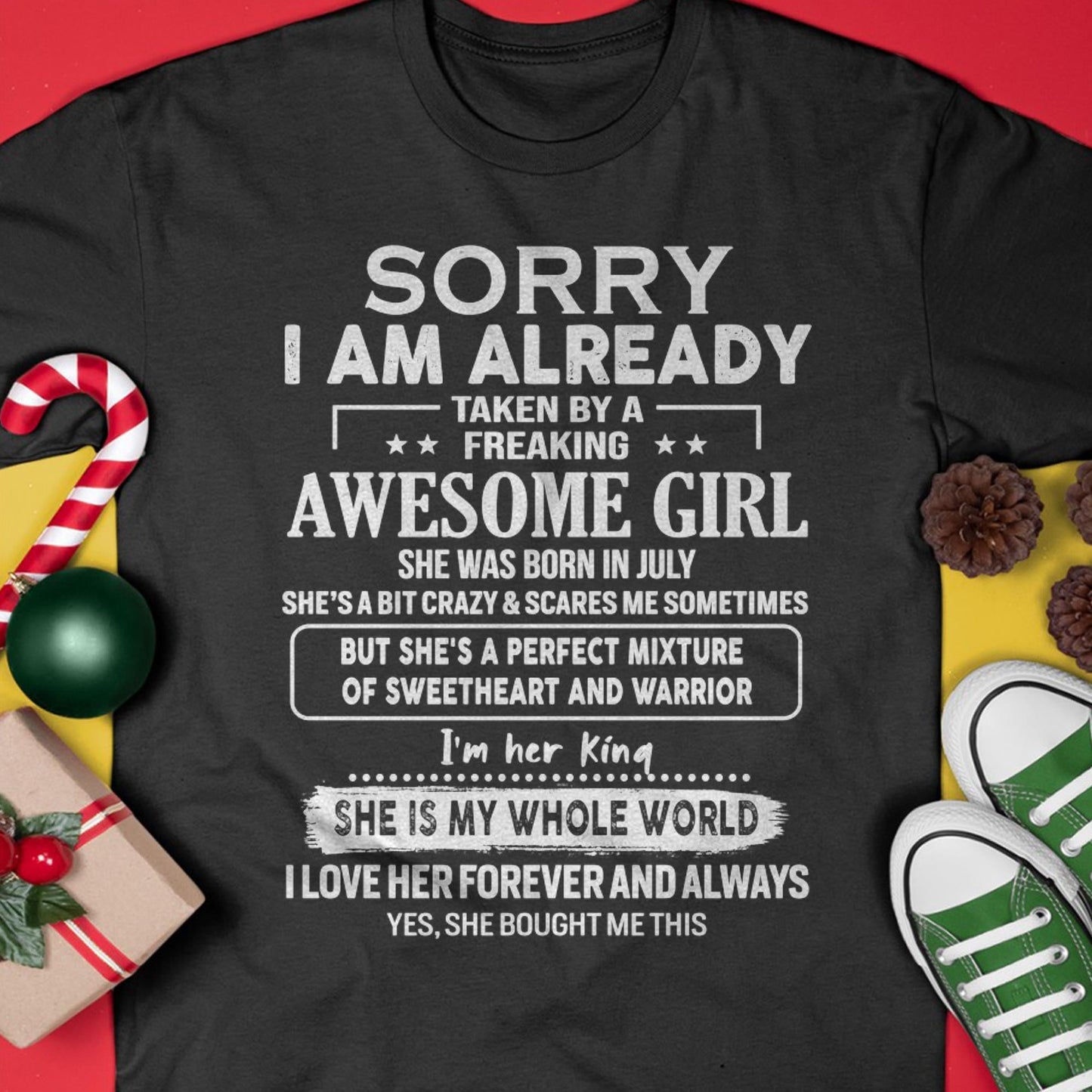 July - Awesome Girl - Perfect Gift For Your Boyfriend, Husband From Wife - tracy07 (SKU04-86MT-07)