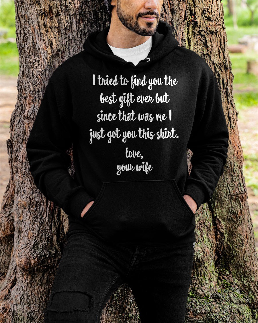 Funny Father's Day or Birthday Gift to Husband T-Shirt From WIFE - TRACY00 (SKU-TRAN-1305010)