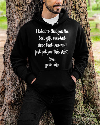 Funny Father's Day or Birthday Gift to Husband T-Shirt From WIFE - TRACY00 (SKU-TRAN-1305010)