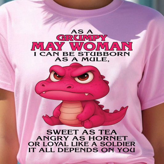 As A Grumpy January Woman - T Shirt For Woman - XUAN05 (SKU09-31-05)