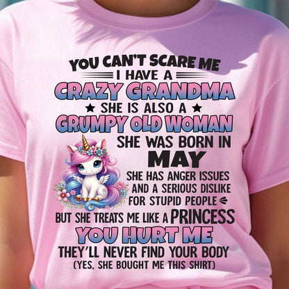 MAY - YOU CAN'T SCARE ME - GIFT FROM GRANDMA - tracy05 (SKU09-106-05)