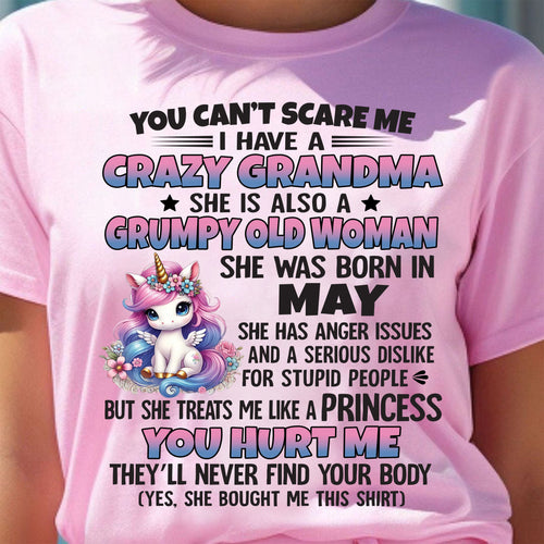 MAY - YOU CAN'T SCARE ME - GIFT FROM GRANDMA - tracy05 (SKU09-106-05)