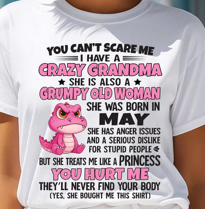 You Can’t Scare Me - Gift For Grandson And Granddaughter From Grandma - XUAN05 (SKU09-130-05)
