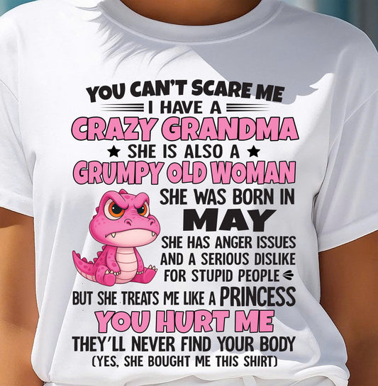 You Can’t Scare Me - Gift For Grandson And Granddaughter From Grandma - XUAN05 (SKU09-130-05)