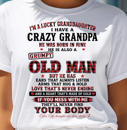 JUNE - LUCKY GRANDDAUGHTER HAVE A GRANDPA From GRANDPA - TRACY06 (SKU2609-30-06)