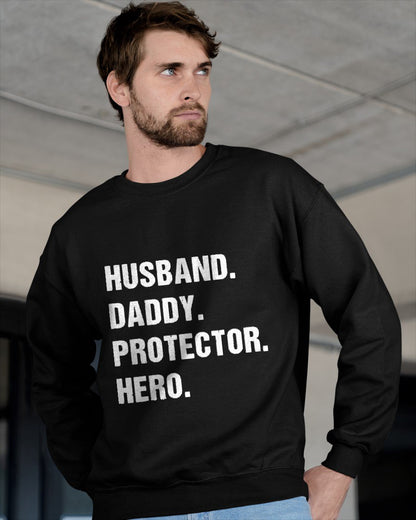 Husband Daddy Protector Hero for Dad Wife T-Shirt From WIFE - TRACY00 (SKU-TRAN-1305013)
