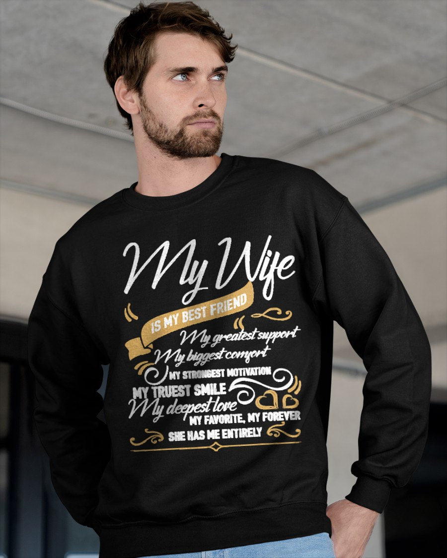I Love My Wife T Shirt, My Wife is My Best Friend T Shirt From WIFE - TRACY00 (SKU-TRAN-1305015)