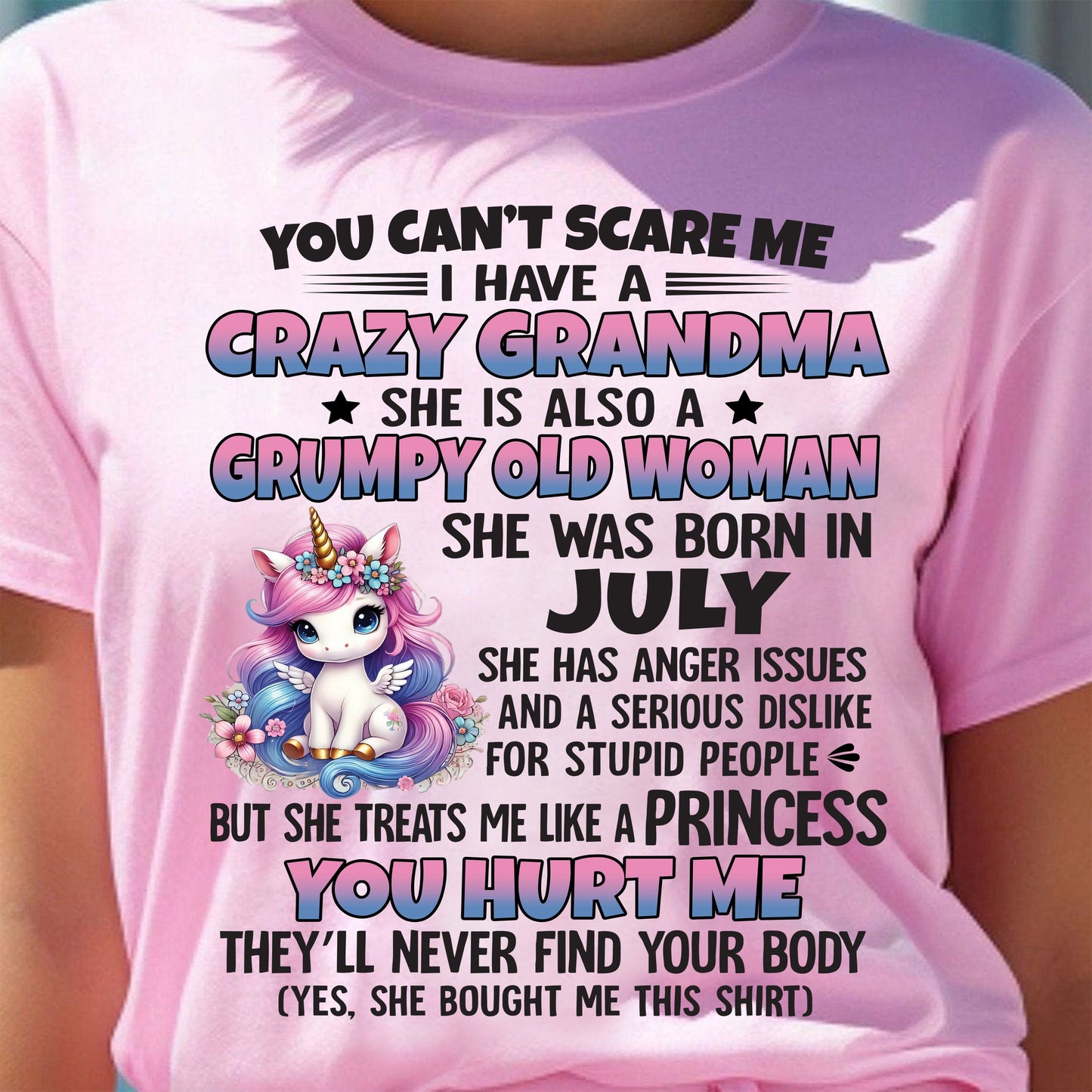 JULY - YOU CAN'T SCARE ME - GIFT FROM GRANDMA - tracy07 (SKU09-106-07)