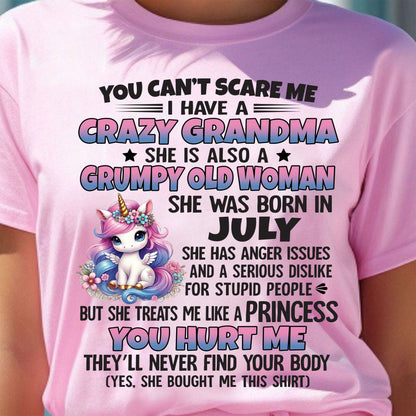 JULY - YOU CAN'T SCARE ME - GIFT FROM GRANDMA - tracy07 (SKU09-106-07)