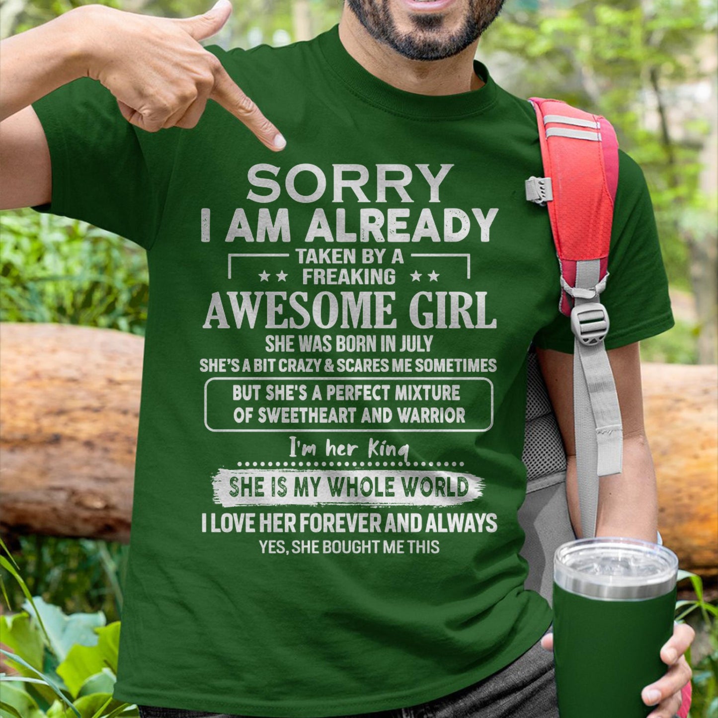 July - Awesome Girl - Perfect Gift For Your Boyfriend, Husband From Wife - tracy07 (SKU04-86MT-07)