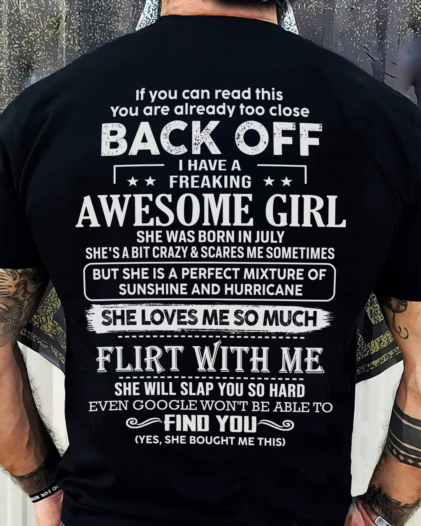 July ��� Awesome Girlfriend Born In July ��� Special gift for your Boyfriend ��� From Wife tracy07 (SKU06-17-07)