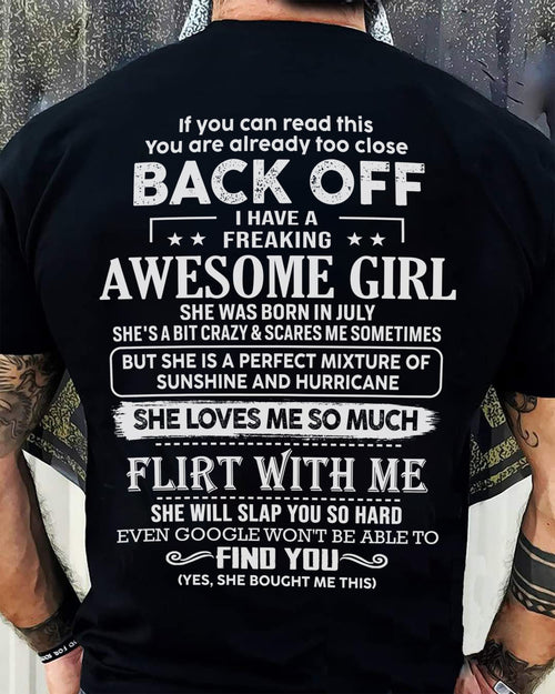 July ��� Awesome Girlfriend Born In July ��� Special gift for your Boyfriend ��� From Wife tracy07 (SKU06-17-07)