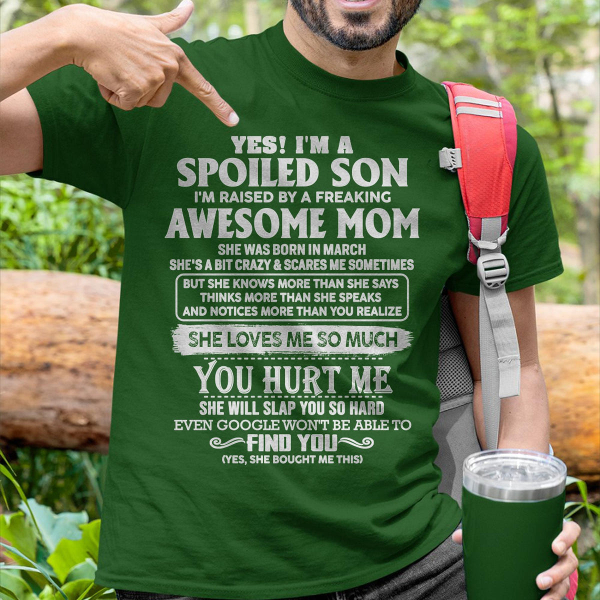 March - Awesome Mom - Perfect Gift For Spoiled Son From Mom - XUAN03 (SKU05-47-03)