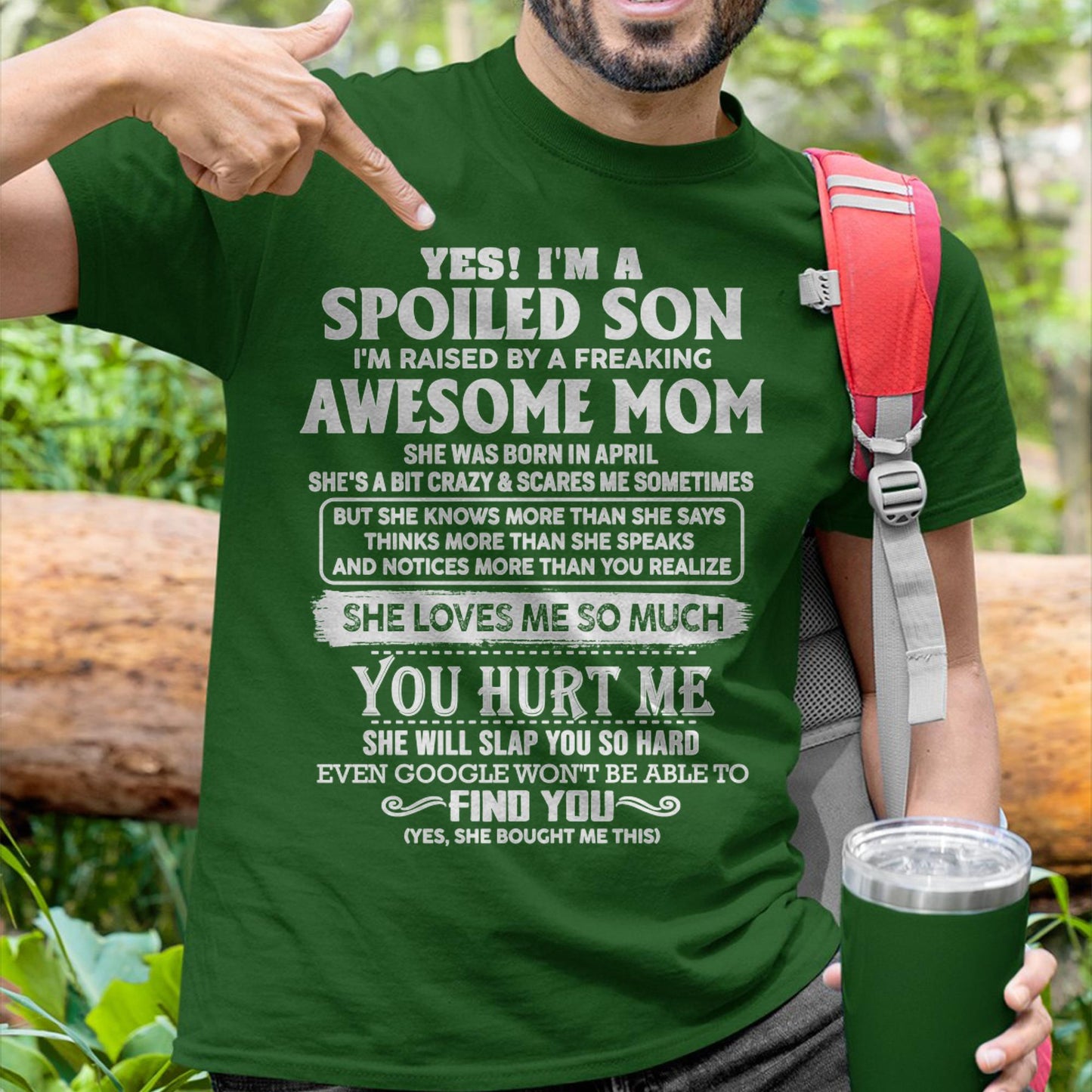 April - Awesome Mom - Perfect Gift For Spoiled Son From Mom - XUAN04 (SKU05-47-04)