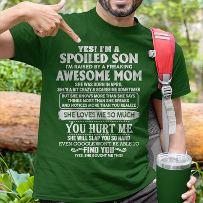 April - Awesome Mom - Perfect Gift For Spoiled Son From Mom - XUAN04 (SKU05-47-04)