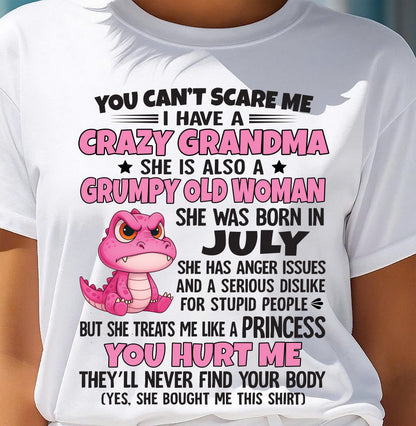 You Can’t Scare Me - Gift For Grandson And Granddaughter From Grandma - XUAN07 (SKU09-130-07)