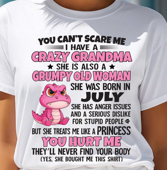 You Can’t Scare Me - Gift For Grandson And Granddaughter From Grandma - XUAN07 (SKU09-130-07)