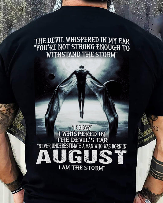 AUGUST - THE DEVIL WHISPERED IN MY EAR - T-SHIRT FOR MAN - XUAN08 (SKU08-35-08)