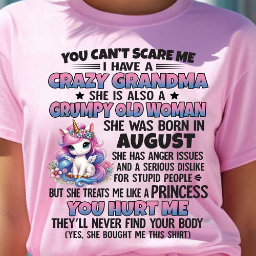 AUGUST - YOU CAN'T SCARE ME - GIFT FROM GRANDMA - tracy08 (SKU09-106-08)