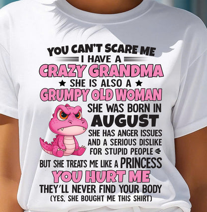 You Can’t Scare Me - Gift For Grandson And Granddaughter From Grandma - XUAN08 (SKU09-130-08)