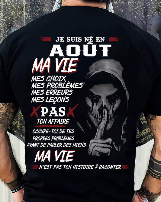 MA VIE – T-shirt pour homme – xuan08 (SKU12-269-08)
