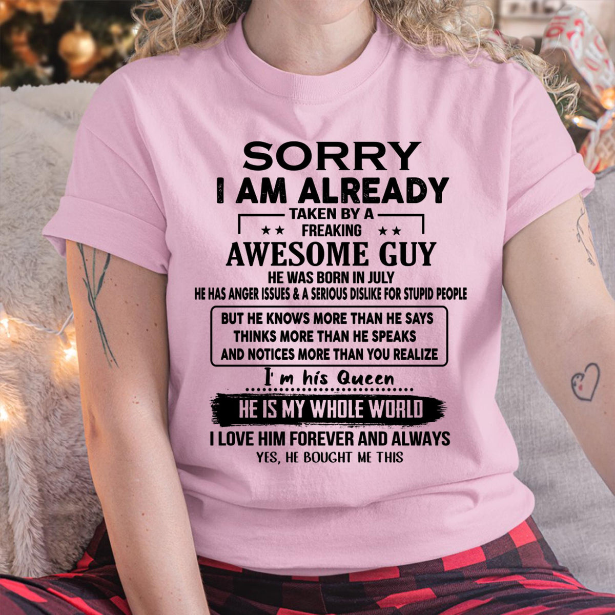 July - Awesome Guy - Perfect gift for your girlfriend or wife From Husband - XUAN07 (SKUT08-11-07)