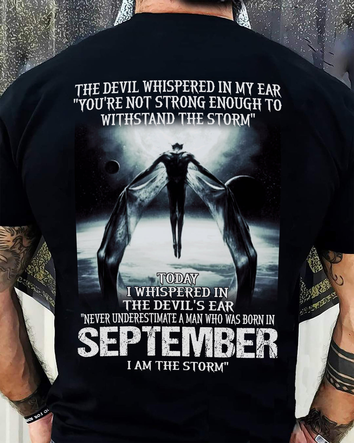 SEPTEMBER - THE DEVIL WHISPERED IN MY EAR - T-SHIRT FOR MAN - XUAN09 (SKU08-35-09)