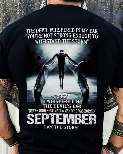 SEPTEMBER - THE DEVIL WHISPERED IN MY EAR - T-SHIRT FOR MAN - XUAN09 (SKU08-35-09)