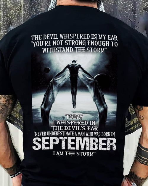 SEPTEMBER - THE DEVIL WHISPERED IN MY EAR - T-SHIRT FOR MAN - XUAN09 (SKU08-35-09)