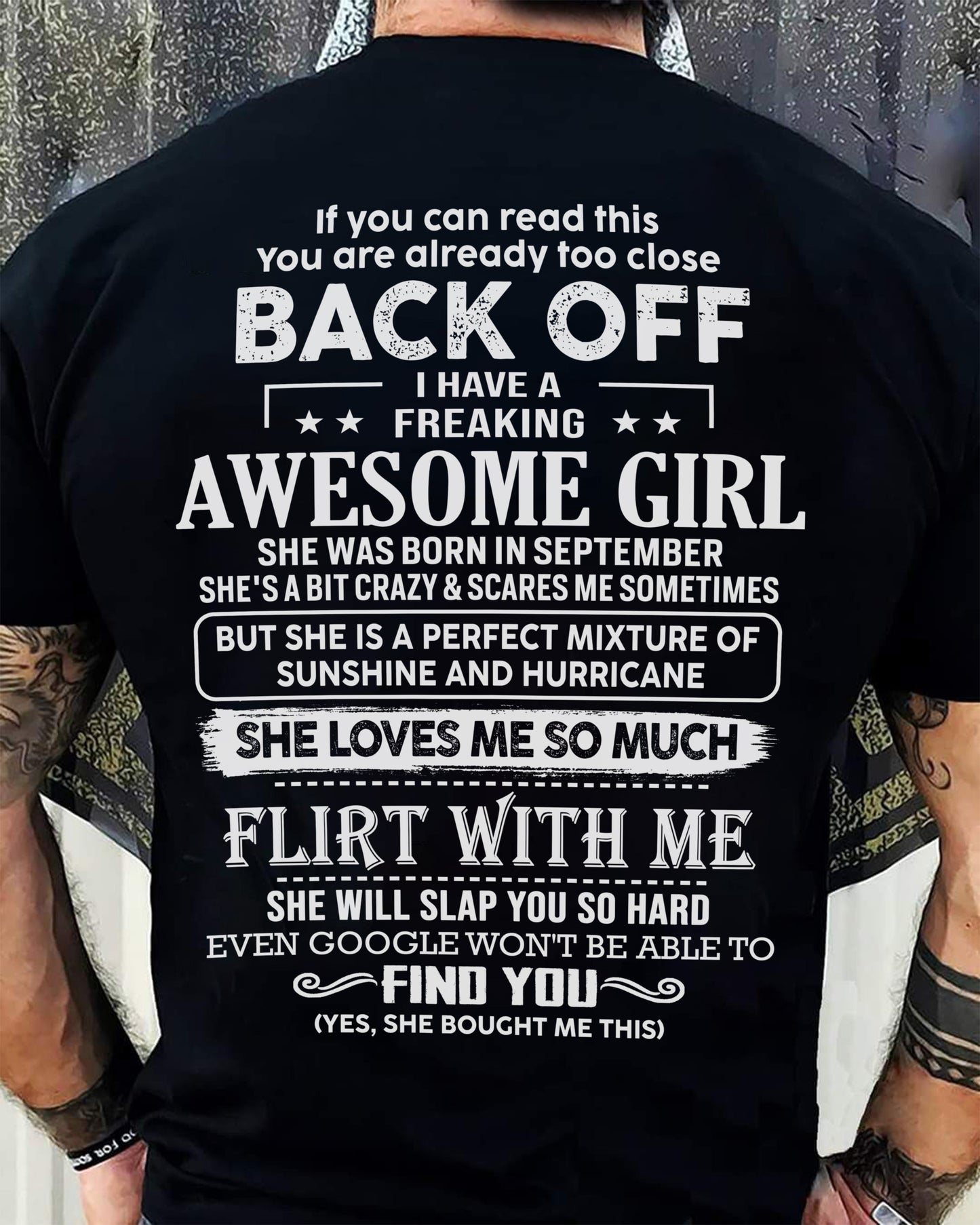 September ��� Awesome Girlfriend Born In September ��� Special gift for your Boyfriend ��� From Wife tracy09 (SKU06-17-09)