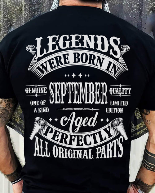 LEGENDS WERE BORN IN SEPTEMBER - T-SHIRT FOR MAN - XUAN09 (SKU08-37-09)