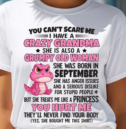 You Can’t Scare Me - Gift For Grandson And Granddaughter From Grandma - XUAN09 (SKU09-130-09)