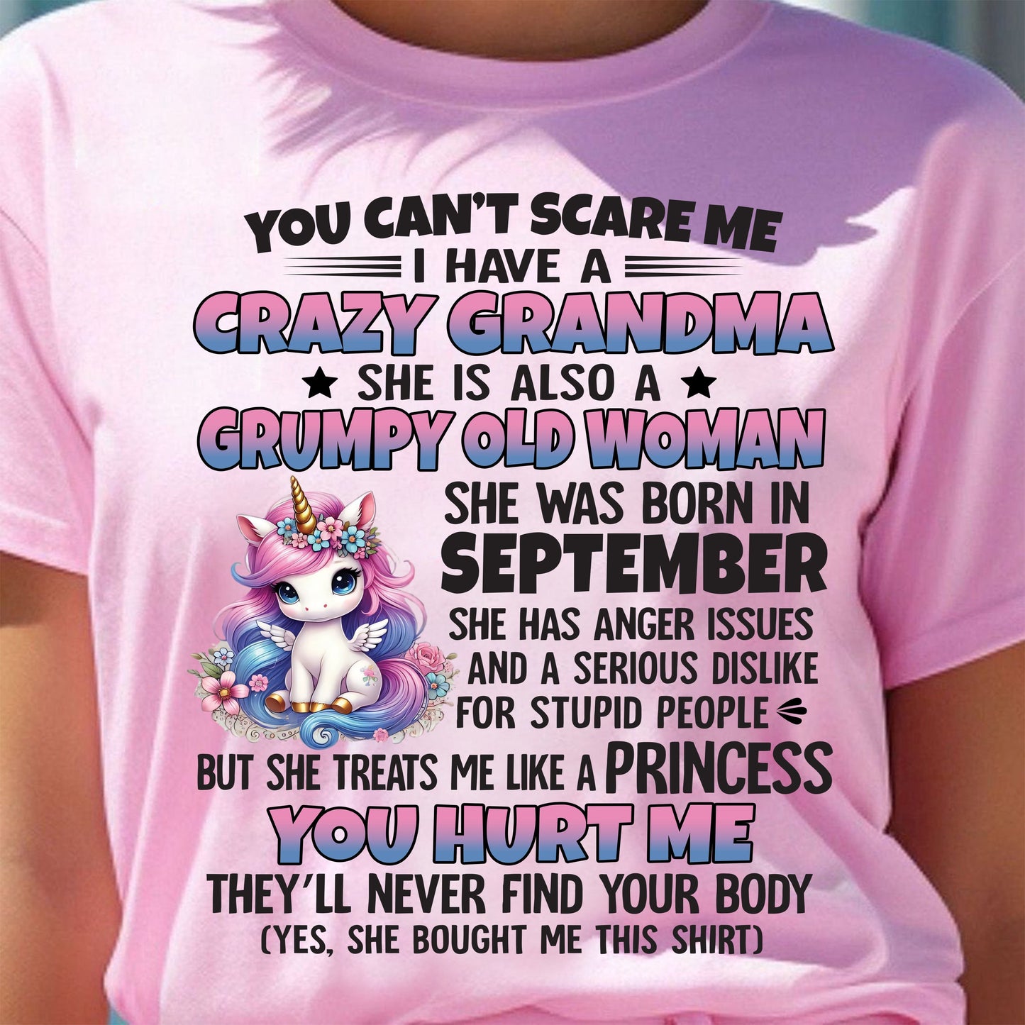SEPTEMBER - YOU CAN'T SCARE ME - GIFT FROM GRANDMA - tracy09 (SKU09-106-09)