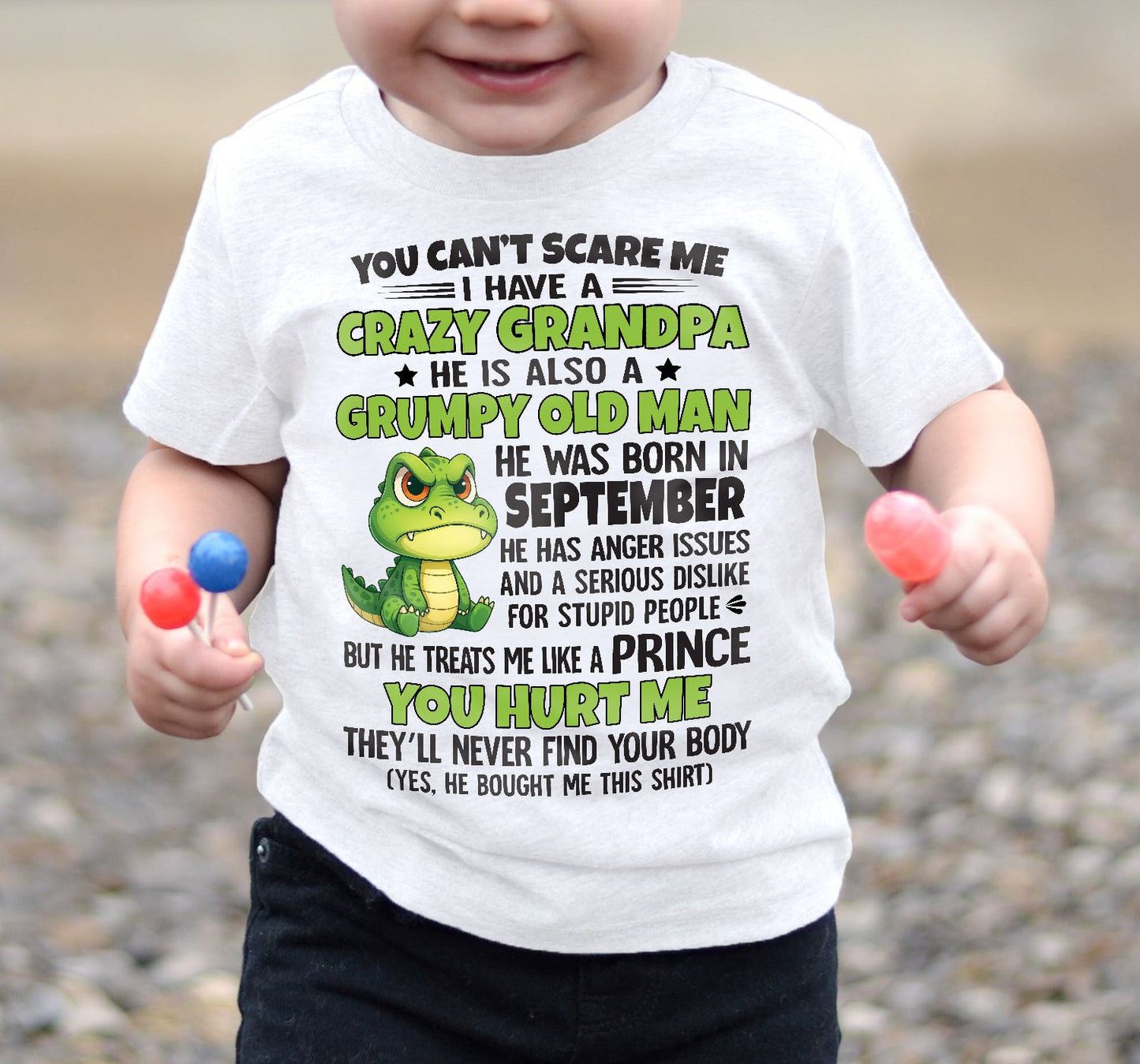 YOU CAN’T SCARE ME - GIFT FOR GRANDSON AND GRANDDAUGHTER FROM GRANDPA - XUAN09 (SKU09-121-09)