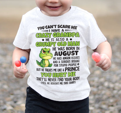 YOU CAN’T SCARE ME - GIFT FOR GRANDSON AND GRANDDAUGHTER FROM GRANDPA - XUAN08 (SKU09-121-08)