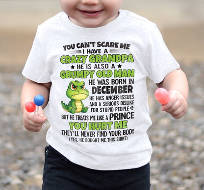 YOU CAN’T SCARE ME - GIFT FOR GRANDSON AND GRANDDAUGHTER FROM GRANDPA - XUAN12 (SKU09-121-12)
