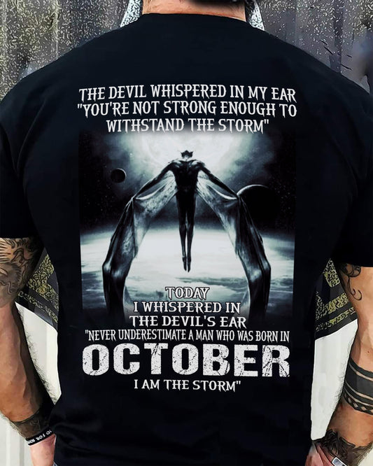 OCTOBER - THE DEVIL WHISPERED IN MY EAR - T-SHIRT FOR MAN - XUAN10 (SKU08-35-10)