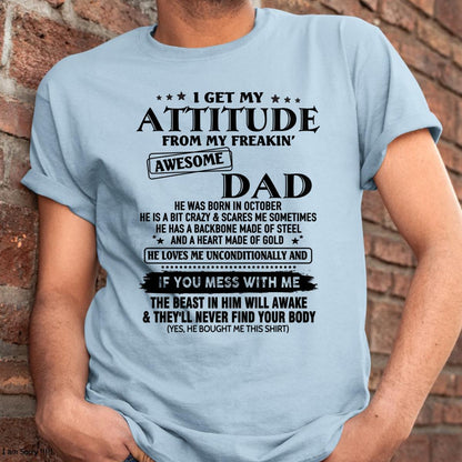 October - Gift For Son and Daughter From Dad - XUAN10 - (SKU-TDADC-10)