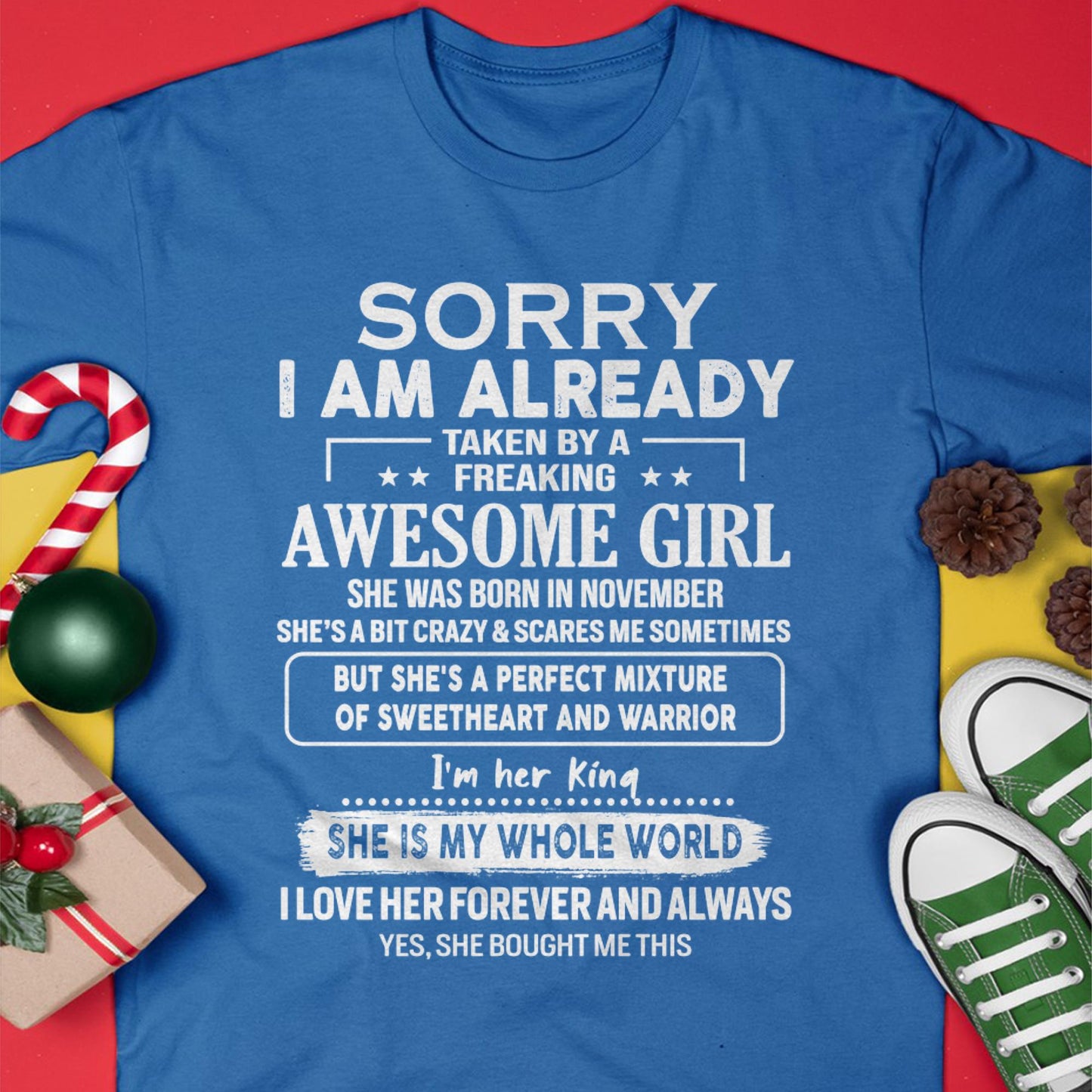 November - Awesome Girl - Perfect Gift For Your Boyfriend, Husband From Wife - tracy11 (SKU04-86MT-11)