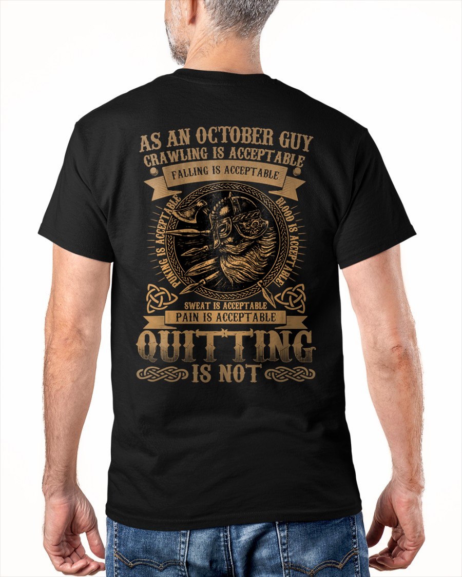 OCTOBER - CRAWLING IS ACCEPTABLE T-Shirt For MAN - TRACY10 (SKU2606-150-10)