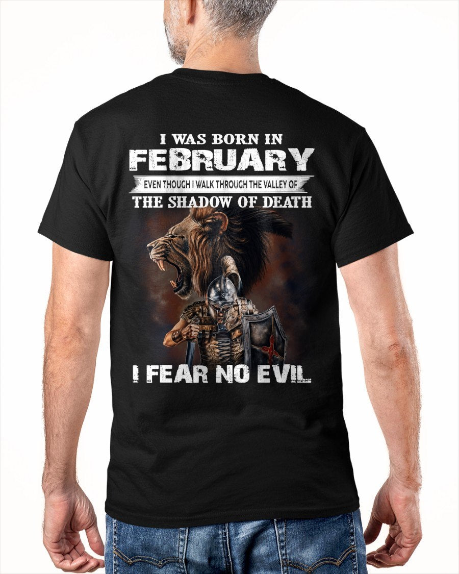 FEBRUARY - EVEN THOUGH I WALK THROUGH THE VALLEY T-Shirt For MAN - TRACY02 (SKU2606-168-02)
