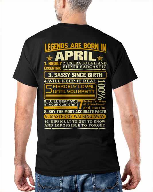 APRIL - LEGENDS ARE BORN IN APRIL For MAN - TRACY04 (SKU2605-242-04)