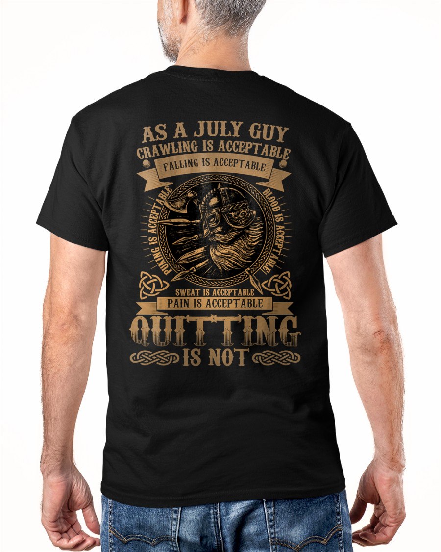 JULY - CRAWLING IS ACCEPTABLE T-Shirt For MAN - TRACY07 (SKU2606-150-07)