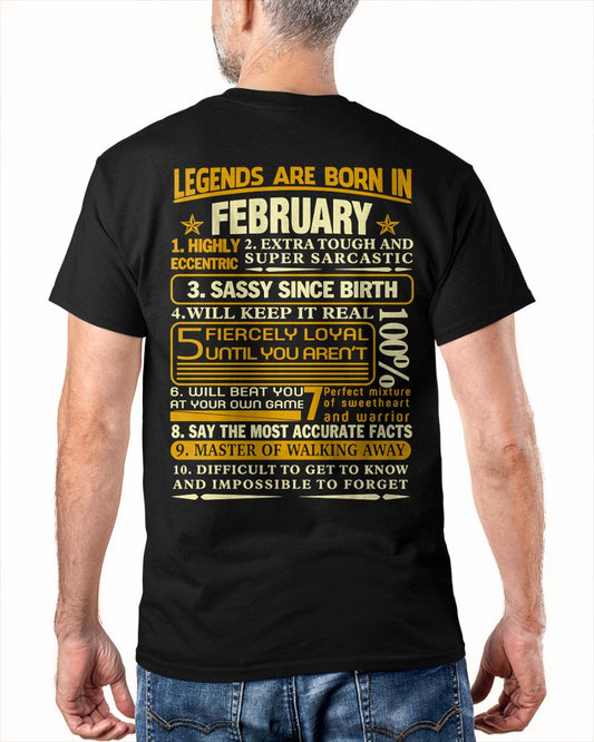 FEBRUARY - LEGENDS ARE BORN IN FEBRUARY For MAN - TRACY02 (SKU2605-242-02)