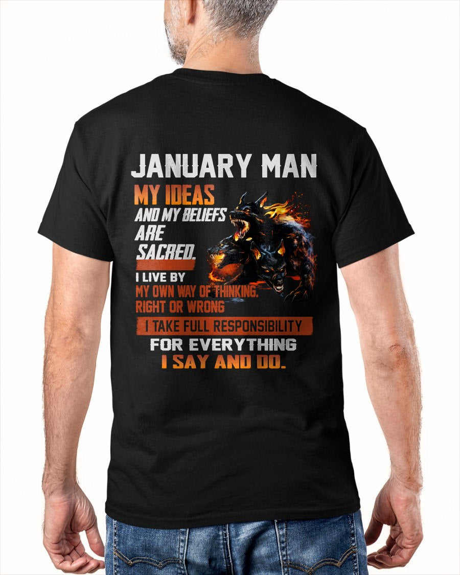 JANUARY - "I SAY AND DO" T-shirt For MAN - TRACY01 (SKU2607-50-01)