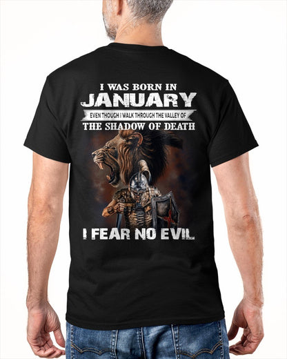 JANUARY - EVEN THOUGH I WALK THROUGH THE VALLEY T-Shirt For MAN - TRACY01 (SKU2606-168-01)